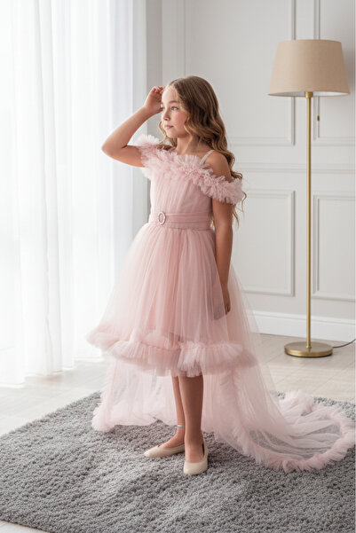 ABİYEKİDS Rochie de seară pentru copii în stil tul cu coadă GarsonBoy ABY231