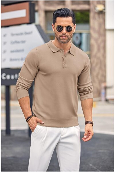 youknitwear you Мъжки плетен пуловер Maicon от 100% памук