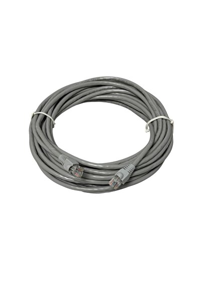 Zerlina 10 Metre Gri Renk Cat6 Internet Bilgisayar, Modem , Swich , Ip Kamera Rj45 Ethernet Patch Kablo