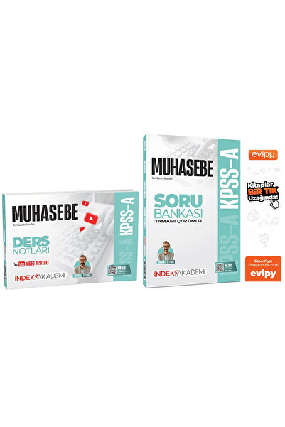 İndeks Akademi Sinan Öztürk|2026 KPSS A Grubu Muhasebe Soru Bankası + Ders No...