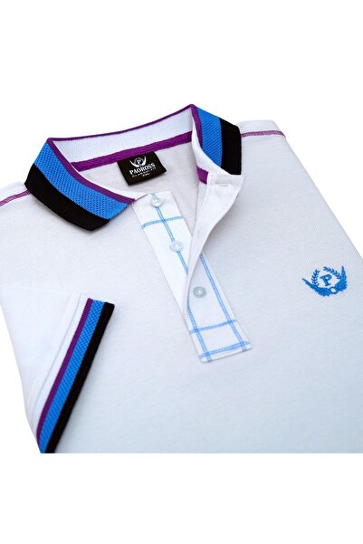 PAOROSS 100% Giza Cotton Premium Quality Men's White Classic Fit Polo Neck T-...