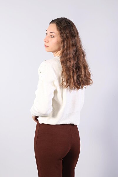 Mckanzie 1455 Buttoned Stone Mini Cardigan