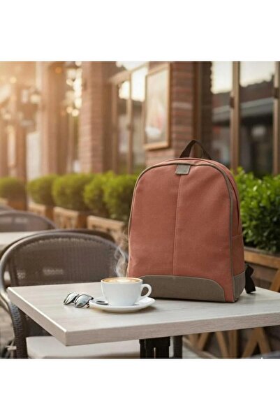 Old Cotton Waterproof, School - Laptop - Travel Bag Unisex- S-Evonna-Bag-Brind