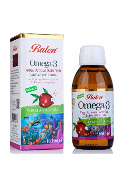 Balen Cherry Flavored Omega 3 Fish Oil 100 ml