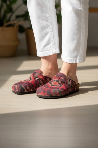 LAND OF CORK LC Anatomical Unisex Natural Cork Sole Rug - Felt Slippers