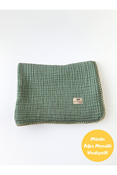 Pufuduk Baby بطانية أطفال من الموسلين المخيط بـ 4 طبقات