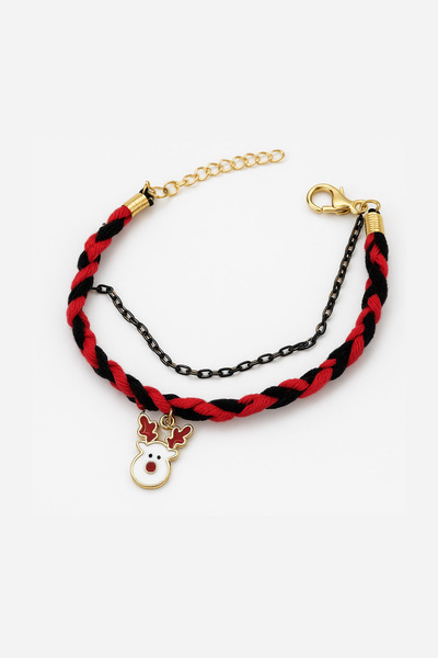 New Obsessions Puravida Christmas Knitted Bracelet