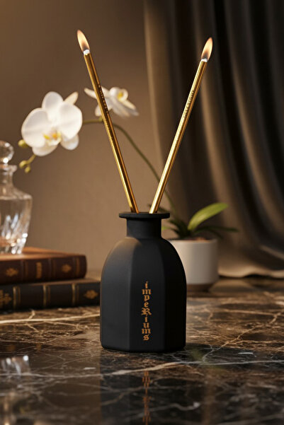 impeRiums Vanilya Kokulu, Gold Çelik Şamdan Kandil Mumlar ile Lüks Dekorasyon...