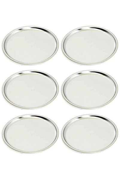 Kitchen Design Lab Paslanmaz Çelik 6 Adet 23 Cm Yuvarlak Servis, Pasta, Kurab...