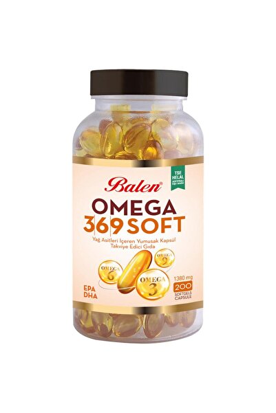 Balen Omega 3-6-9 1380 Mg 200 Capsules Containing Soft Fatty Acids