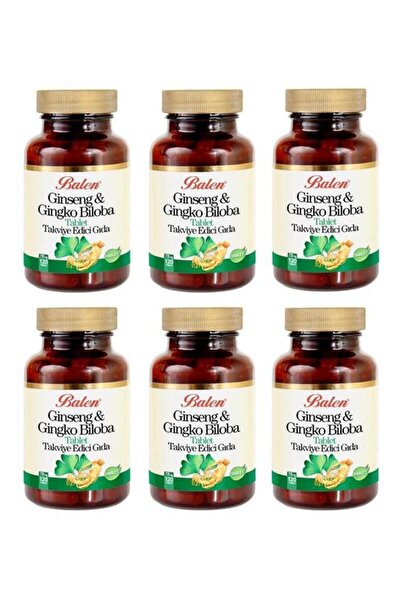 Balen أقراص الجينسنغ والجنكة بيلوبا 720 ملغ * 120 6 قطع