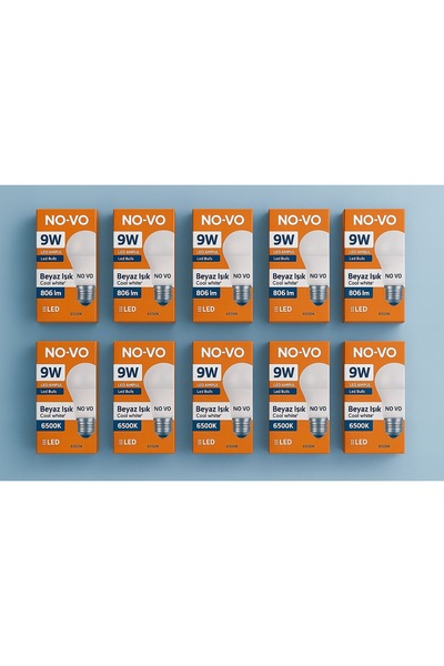No-vo Ata Enerji 9W Led Ampül 10’lu paket