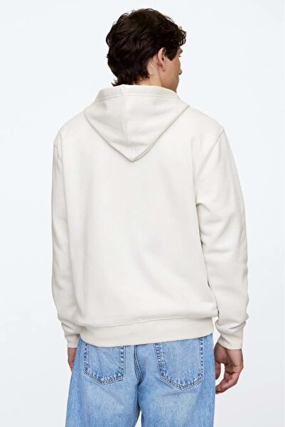 GAP V-Heritage Logo Fz-Snl 674144 Men's Hooded Zipper Sweatshirt White