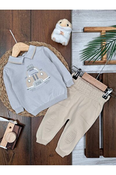 Kids Kingdom Cotton Peter Pan collar Premium 2-Piece Baby Boy Set