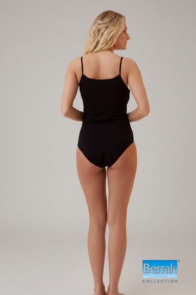 Shiron Sportswear&Company Black Color 3-Piece Rope Strap Body Set Luxury Quality - Berrak 2081