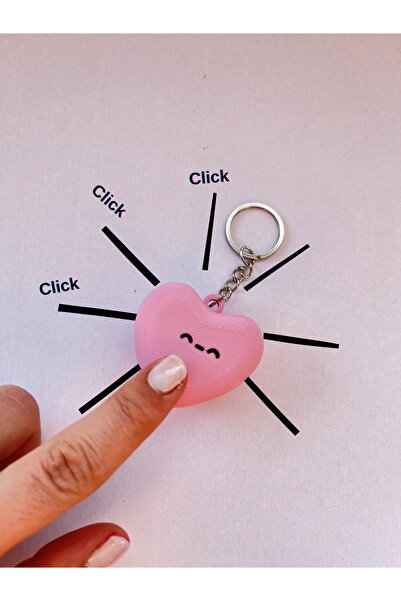 Alseka Heart Macaron Click Keychain – Cute Fidget Toy, 3D Printing, Gift and ...