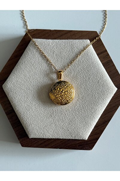 STOLIA AÇILABİLİR ÇELİK MADALYON KOLYE