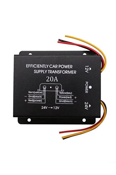 OEM Car converter IN 24V input to OUT 12V /20A output (558)