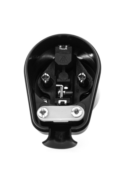 Plastrol Shuko plug side outlet black WT-16U/BK