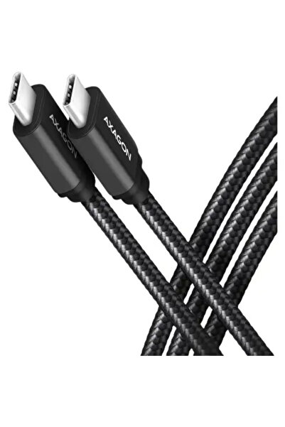 Axagon USB-C to USB-C 2.0 data/charging cable 1.5m for fast transfer PD 240W 5A twisted cone