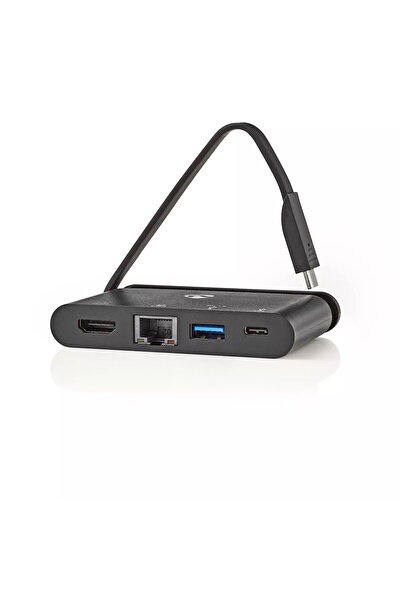Nedis Adaptor USB Type C - HDMI USB3.0 Gigabit Ethernet USB Type C PD 100W negru