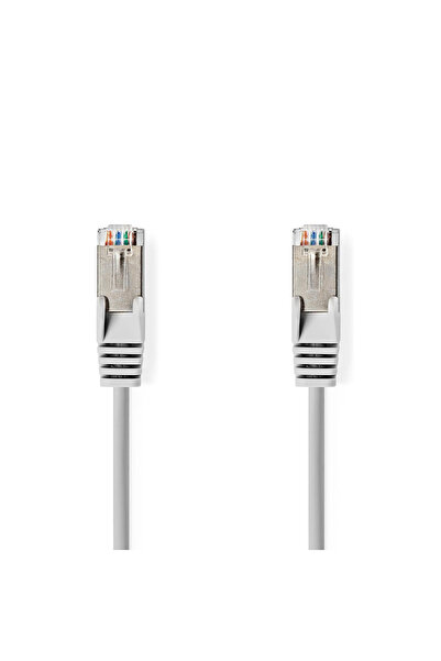 Nedis Cablu de retea SFTP Cat6a 1m gri RJ45 tata - RJ45 tata dublu ecranat