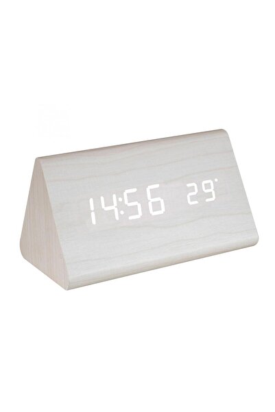 Home by Somogyi Desteptator digital LED alb lemn OC 07 HOME