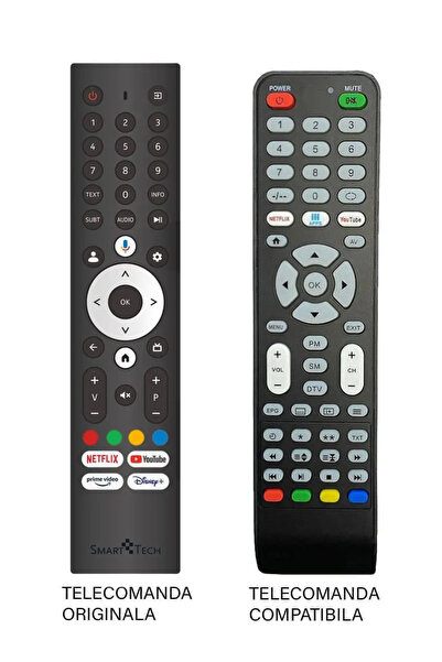 OEM Telecomanda inlocuitoare TV SmartTech 32HG01V compatibil cu originalul (588)