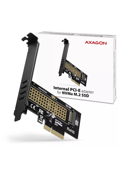 Axagon Internal Adapter PCEM2-N PCI-E 3.0 4x - M.2 SSD NVMe SSD support up to 80mm