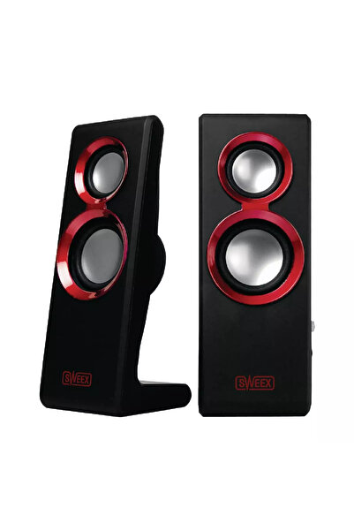 Sweex Set of 2 Purephonic USB 2.0 20W speakers red