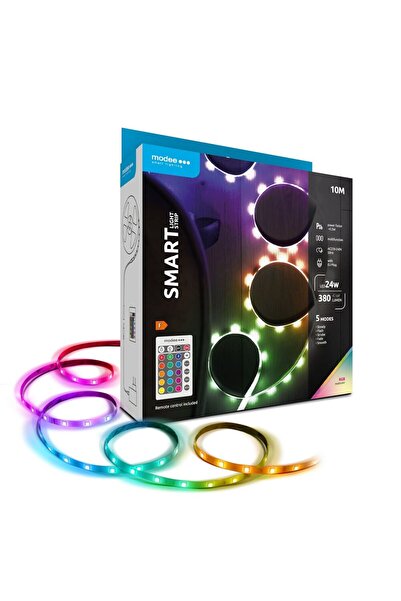 MODEE Banda LED Smart 24W telecomanda RGB 380lm IP20 10m MSL-LS24W10MRGB-R