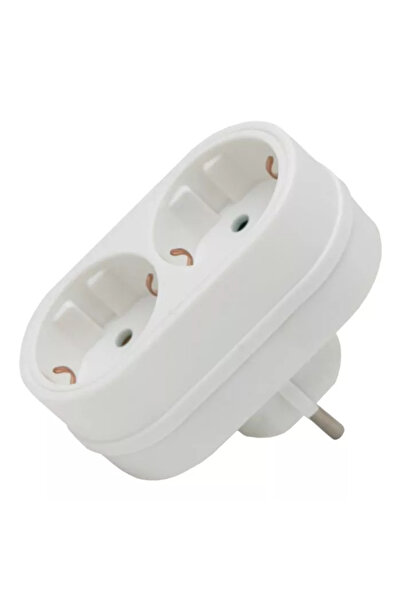 OEM Double schuko distributor with protection 1 schuko male to 2 schuko female