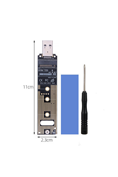 OEM Metal rack without case for SSD M.2/NGFF 2230 2242 2260 2280 with USB 3.0 A port max. HDD 6TB