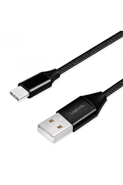 LogiLink Cablu USB 2.0 A - USB type C 0.3m negru CU0139