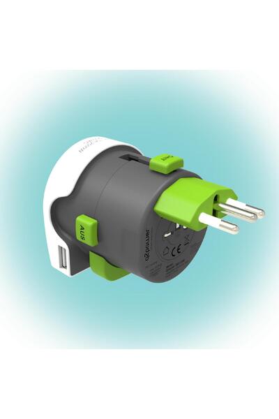 OEM Qdapter travel adapter +USB AUSTRALIA CHINA IT UK CH BRAZIL USA EURO 2.100110