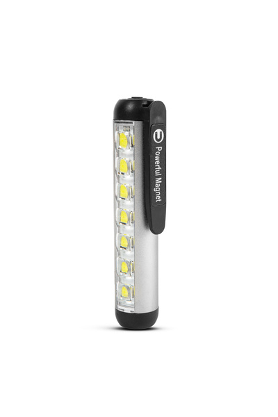 Phenom Lanterna LED cu modul lumina de lucru acumulator LI-ion 400mAh XPE + LED SMD 500lm IP55 argintiu Phe