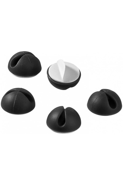 goobay Ghidaj cablu pentru birou 5buc/set negru