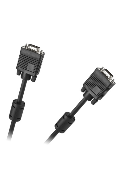 Cabletech Cablu SVGA tata-tata 1.5m dublu ecranat cu ferita negru