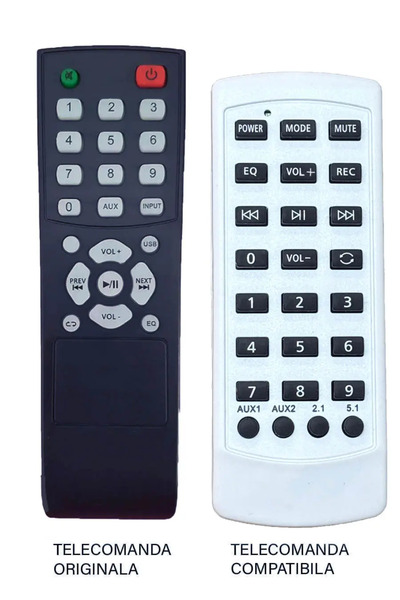 OEM Telecomanda inlocuitoare pentru boxa portabila AKAI SS022A-X6 compatibil cu originalul (652)