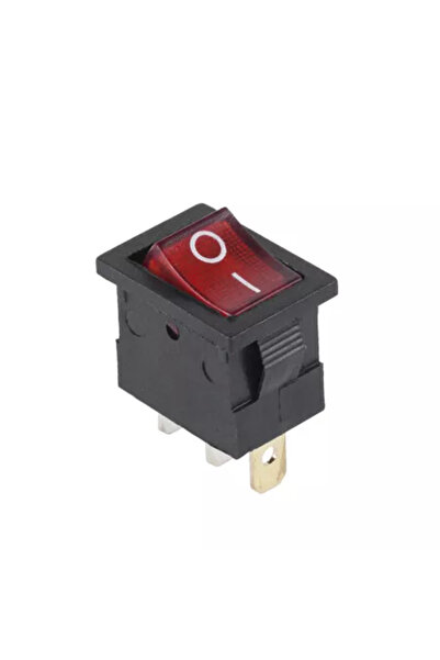 OEM 3-pin ON-OFF switch red 16A 250V with latching