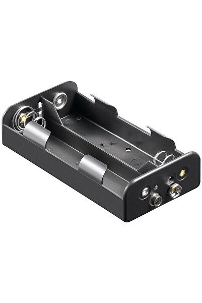 goobay Suport baterie 4x C R14 cu conector 9V negru 11457