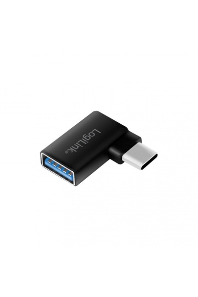 LogiLink Adaptor Logilink AU0055 USB 3.2 A mama - USB type C tata in unghi 90 grade (Negru)