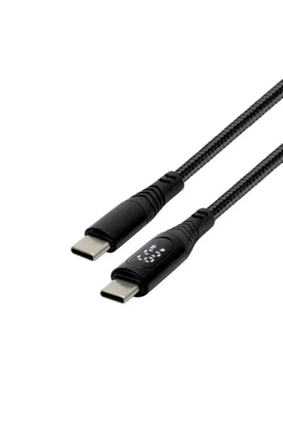 Home by Somogyi USB-C to USB-C Charging Cable 1.2m 100W QC/PD/PPS with LED Power Meter - Home USBCC100PM