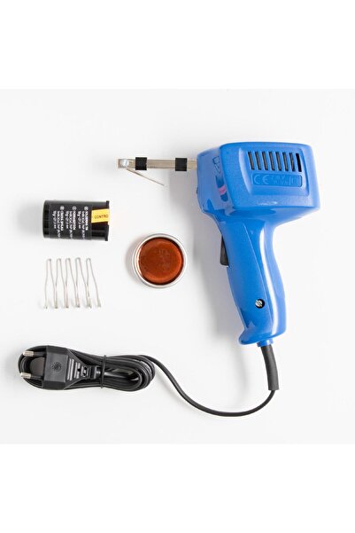 Home by Somogyi Set pistol de lipit 75W 230V +5buc varfuri de lipit +sacaz de lipit +25g fludor HOME