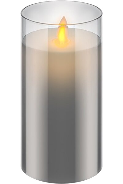 goobay Lumanare LED Real Wax din sticla 7.5x15cm 3x AAA 60372