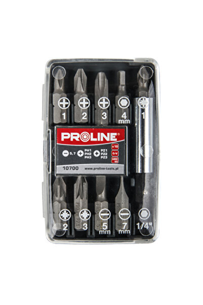PROLINE CrV S2 bit set in box PH1 PH2 PH3 PZ1 PZ2 PZ3 flat bits 5mm 6mm negative bit 4mm extended