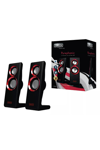Sweex Set of 2 Purephonic USB 2.0 20W speakers red