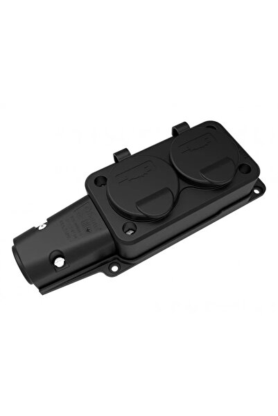 Bemis Φις SCHUKO από καουτσούκ με καπάκι BK1-1402-3612 2P+E 2 έξοδοι 16A 250V IP54