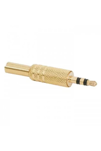 OEM 3.5 mm stereo male gold-plated metal plug with cable protector