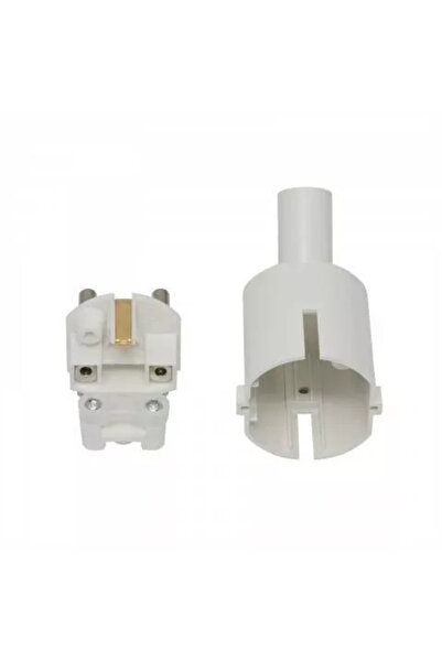 OEM Schuko plug 250V 16A white with clamping ring